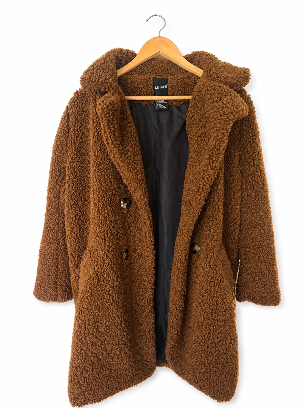 Me Jane Textured Teddy Sherpa in Rich Brown
